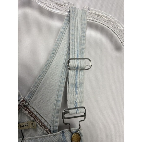 Carmar Light Wash Denim Distressed Jeans Overalls Size Small - Picture 7 of 13